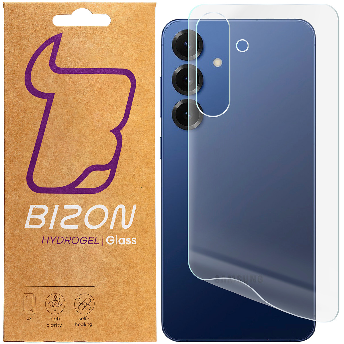 Folia hydrożelowa na tył Bizon Film Hydrogel Back Duo do Samsung Galaxy S25 Plus, 2 sztuki